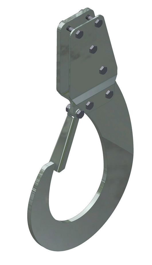 gancio di sollevamento in acciaio zincato cm.23,5x44,1 p=kg50 cod:ferx.2175