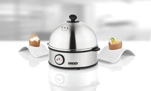 Unold 38626 Pentolino per uova 7 uovo/uova 360 W Nero, Acciaio inox