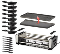 Unold 48730 griglia per raclette 8 persona(e) 1200 W Nero, Acciaio inox