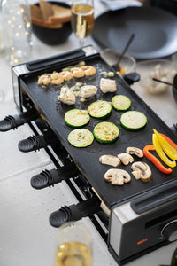 Unold 48730 griglia per raclette 8 persona(e) 1200 W Nero, Acciaio inox