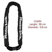 MASTER LOCK 8392EURDPRO cavo di sicurezza Nero 0,9 m