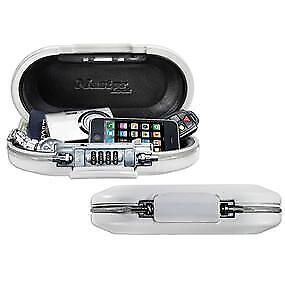 MASTER LOCK 5900EURDWHT cassaforte Cassetta di sicurezza portatile Acrilonitrile butadiene stirene (ABS) Metallico, Bianco