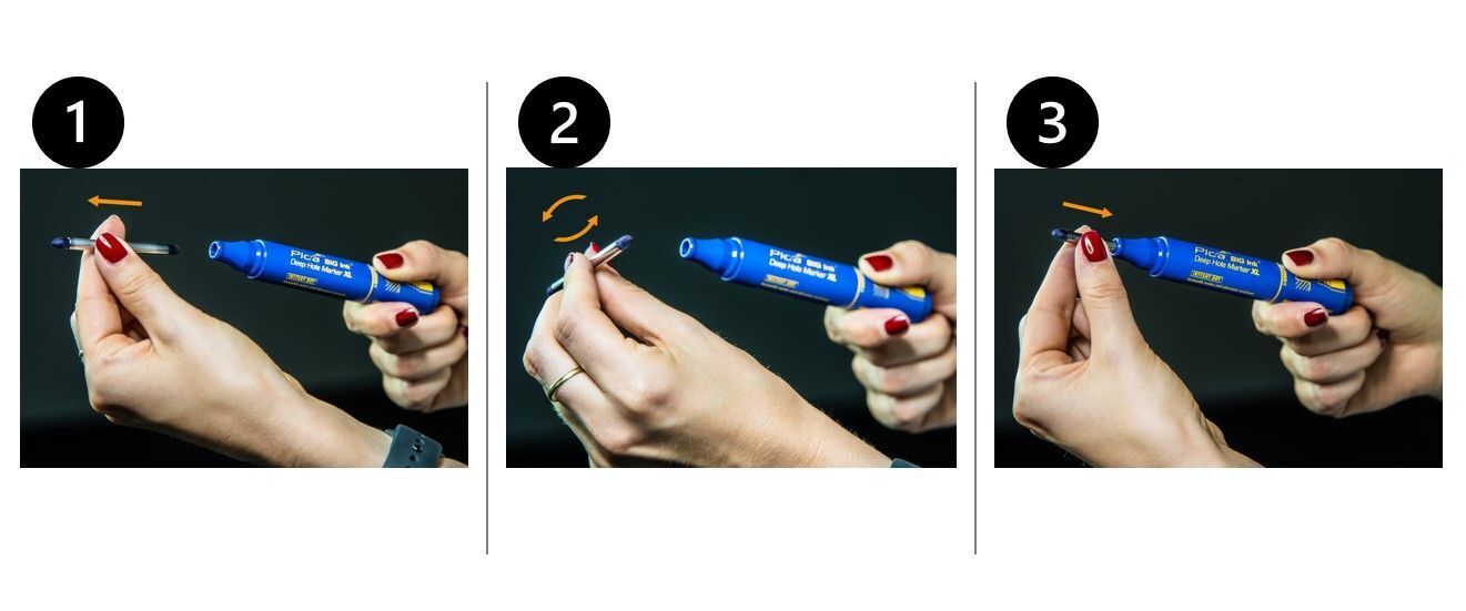 Pica BIG INK Marcatore Smart Use Nero SB