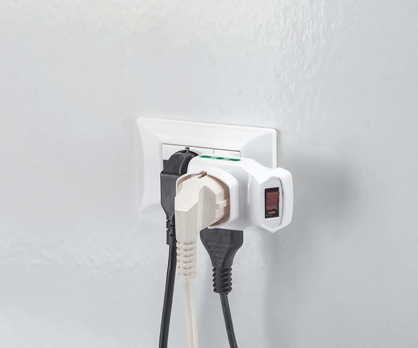 FANTON 87317 adattatore per presa di corrente Tipo L (IT) Tipo L (IT) + Tipo F Bianco