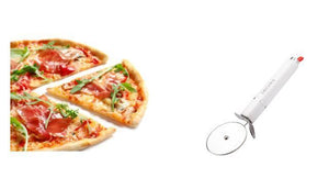 Pedrini Taglia Pizza Lillo Stile Rotella Maxi Inox Lucido e Bianco