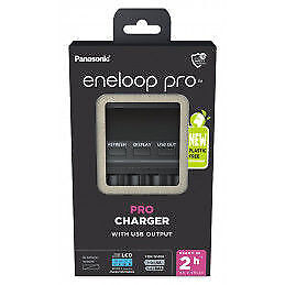 Panasonic Eneloop LCD PRO Caricabatterie BQ-CC65 ERP senza Batteria