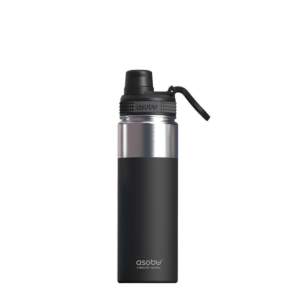 Asobu Alpine Flask Trekking 530 ml Acciaio inossidabile Nero