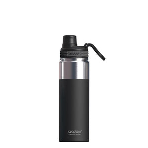 Asobu Alpine Flask Trekking 530 ml Acciaio inossidabile Nero