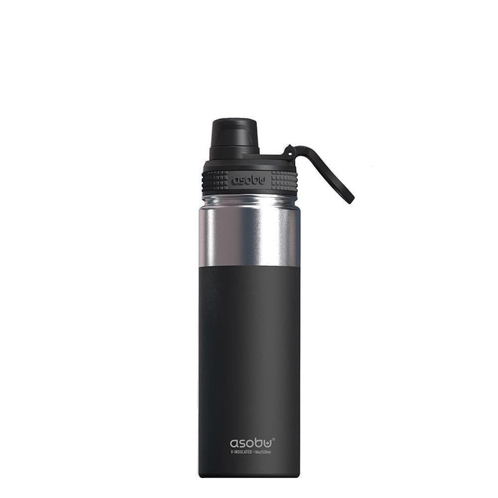 Asobu Alpine Flask Trekking 530 ml Acciaio inossidabile Nero