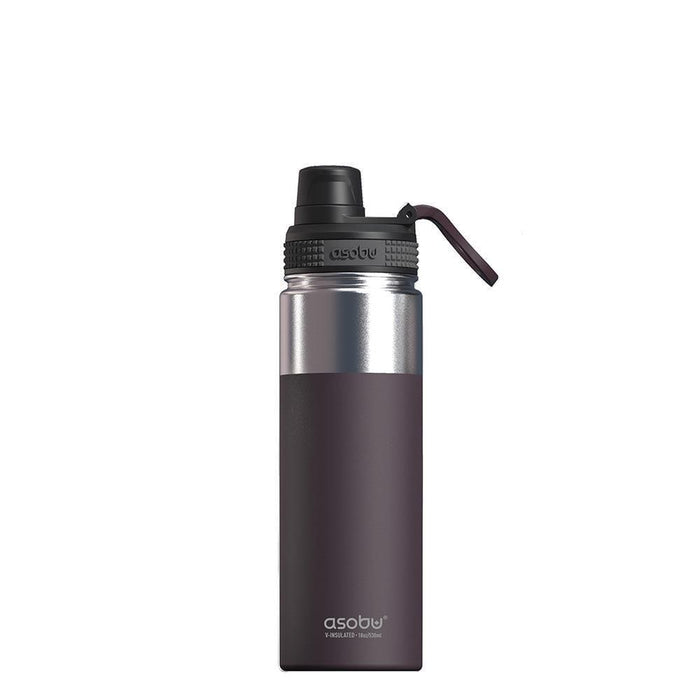 Asobu Alpine Flask Trekking 530 ml Acciaio inossidabile Borgogna