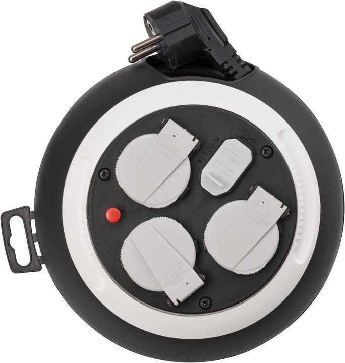 Brennenstuhl 1109220600 prolunghe e multiple 3 m 3 presa(e) AC Interno Nero, Bianco