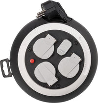 Brennenstuhl 1109220600 prolunghe e multiple 3 m 3 presa(e) AC Interno Nero, Bianco