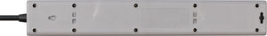 Brennenstuhl 1159780615 prolunghe e multiple 1,5 m 5 presa(e) AC Interno Nero, Grigio