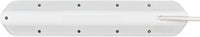 Brennenstuhl 1153590620 prolunghe e multiple 2 m 6 presa(e) AC Interno Argento, Bianco