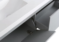 Mobile Bagno Sospeso 130 cm Lavabo e Specchio Agata