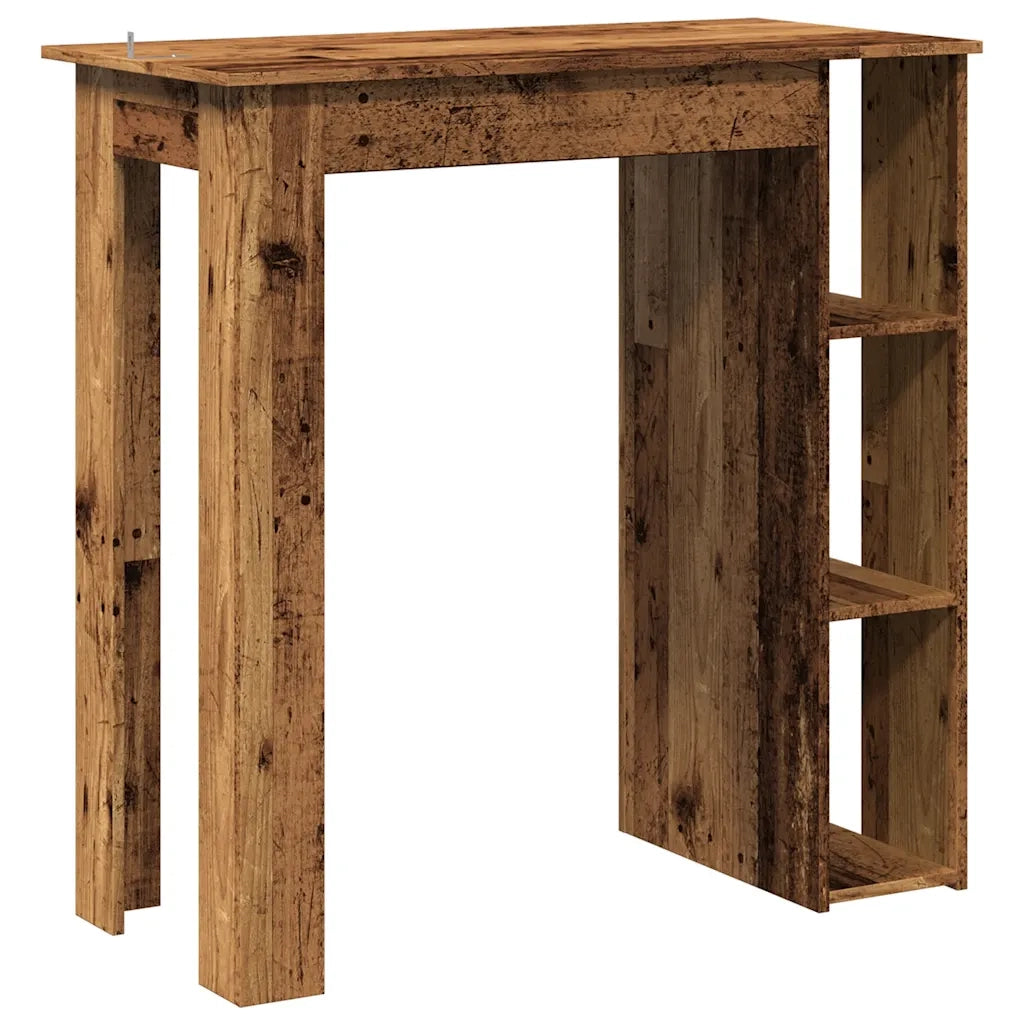Tavolo Bar con Ripiano Antico 102x50x103,5 cm Truciolato