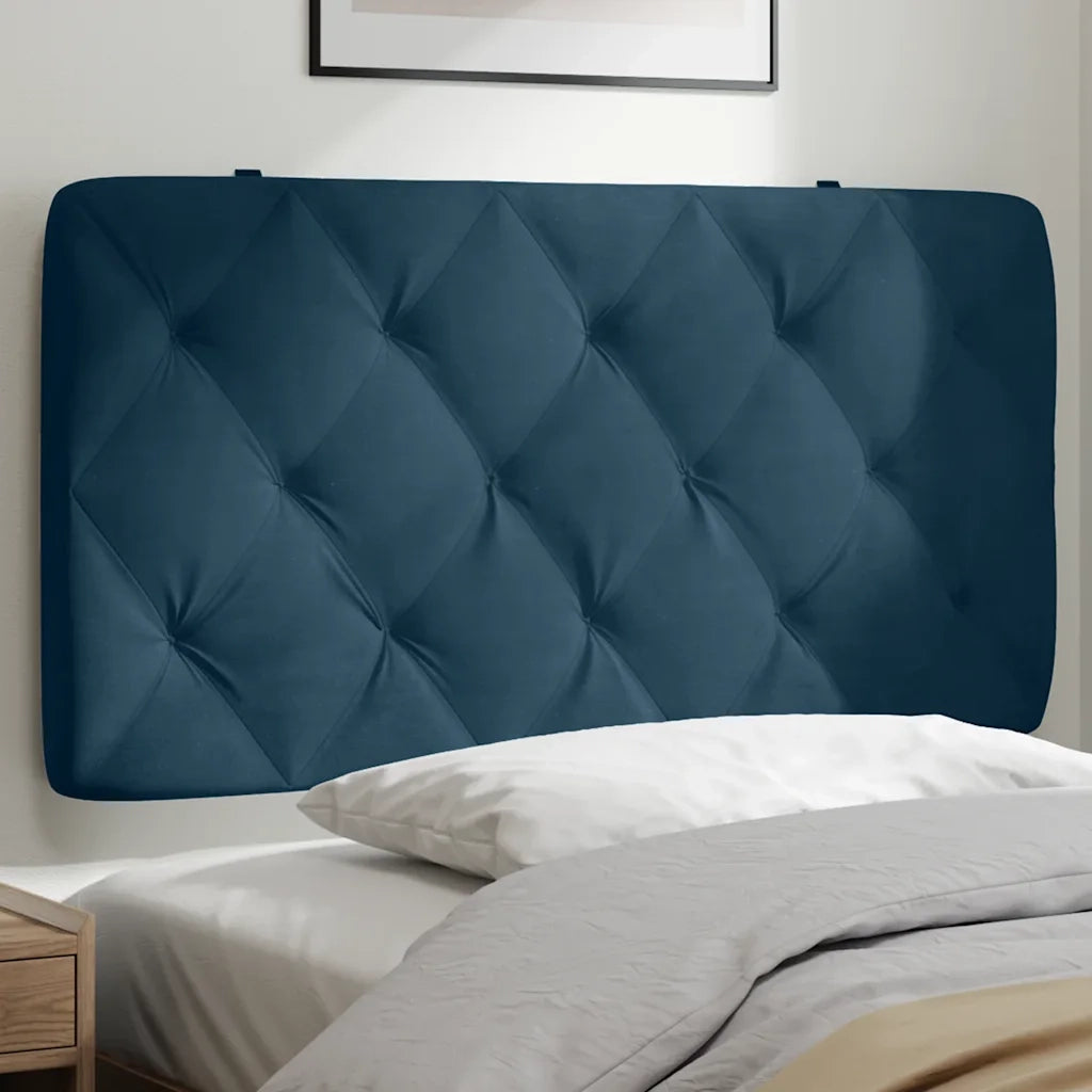 Cuscino Testiera Blu 100 cm in Velluto CFW2432586