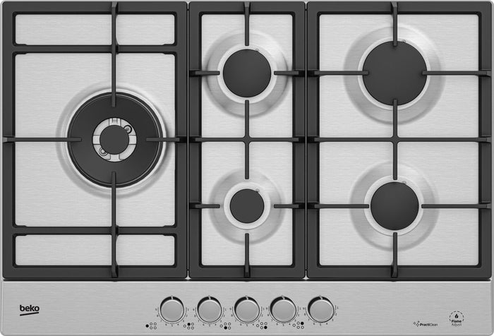 Beko HIAL75226SXE Acciaio inossidabile Da incasso 75 cm Gas 5 Fornello(i)