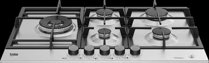 Beko HIAL75226SXE Acciaio inossidabile Da incasso 75 cm Gas 5 Fornello(i)