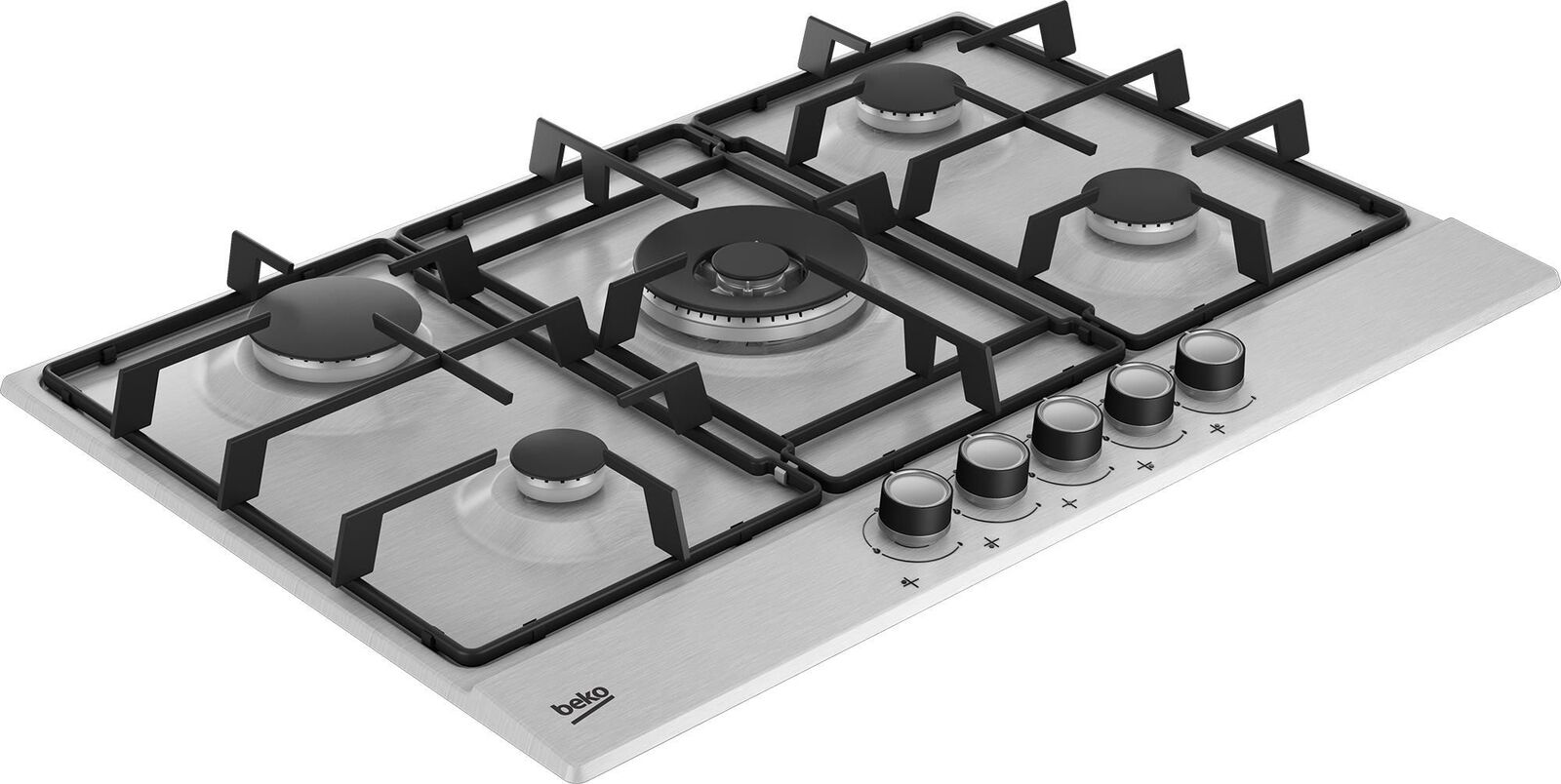 Beko HIAW75224SXE Acciaio inox Da incasso 60 cm Gas 4 Fornello(i)