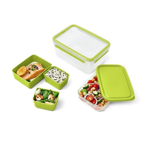 EMSA CLIP & GO XL Contenitore per il pranzo 2,3 L Verde, Trasparente 1 pz