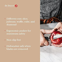 de Buyer 2012.01 Mandoline Revolution Lame Acier Inoxydable Gris 50 x 18,5 x 18 cm