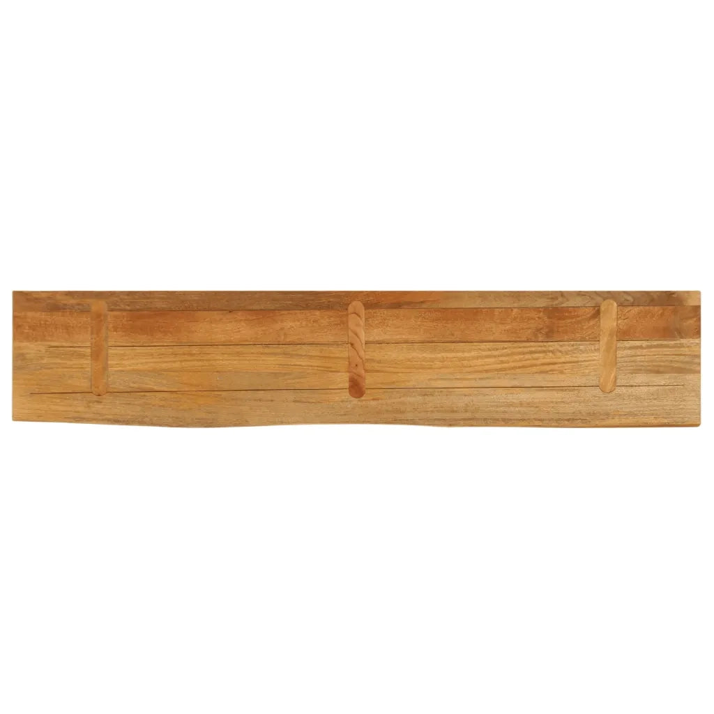 vidaXL Piano Tavolo Bordi Vivi 140x40x3,8cm in Legno Massello di Mango