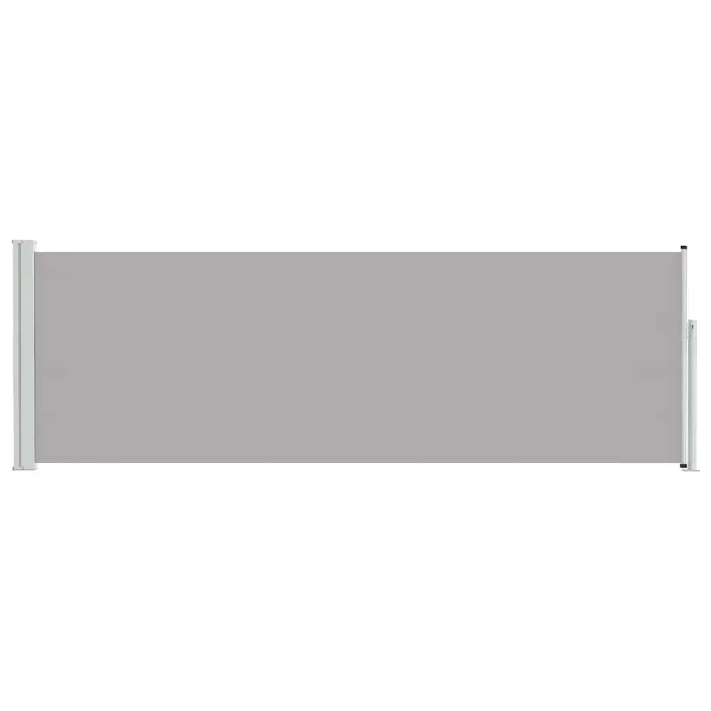 Tenda Laterale Retrattile per Patio 100x300 cm Grigio 48374