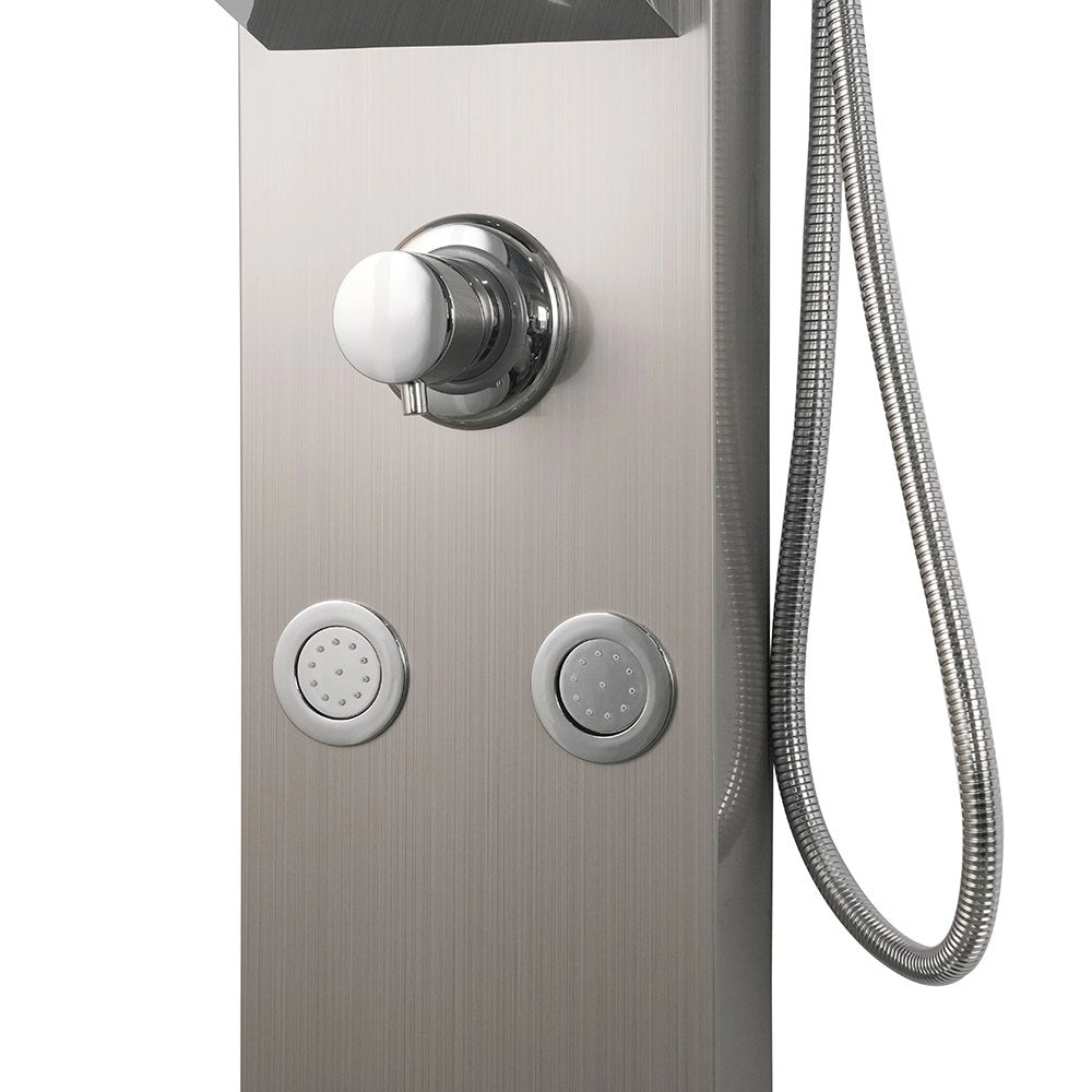 Colonna doccia pannello idromassaggio effetto cascata YH8126 SEUL - Satinato