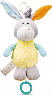 Musica da Cassetta Asino 18 cm Grigio - Figurina Decorativa di Animale