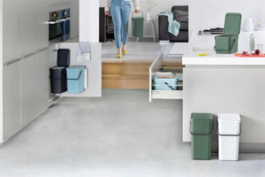 Brabantia Sort & Go Rettangolare Plastica Verde, Grigio