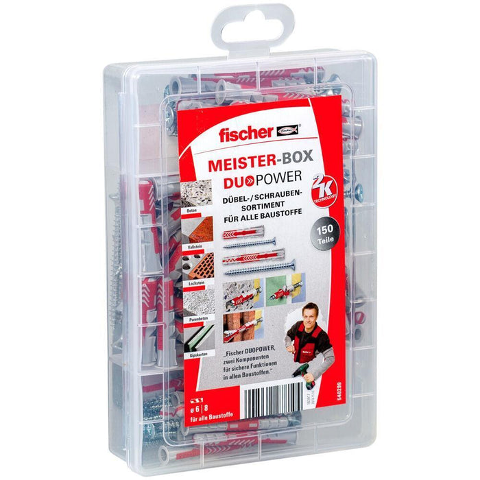 Fischer 540299 ancoraggio a vite e tassello 150 pz Kit di viti e tasselli a muro