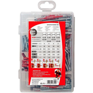 Fischer 540299 ancoraggio a vite e tassello 150 pz Kit di viti e tasselli a muro