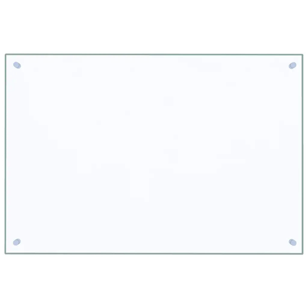 Paraschizzi per Cucina Trasparente 90x60 cm in Vetro Temperato CFW6387441