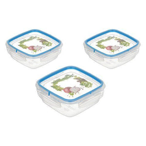 Snips Set Contenitori per Alimenti SnipSlock Trasparente e Blu