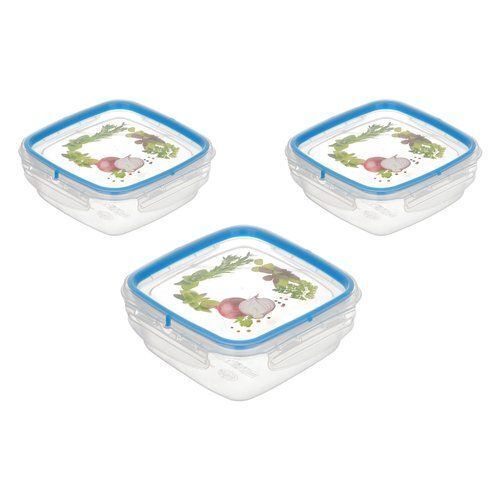 Snips Set Contenitori per Alimenti SnipSlock Trasparente e Blu