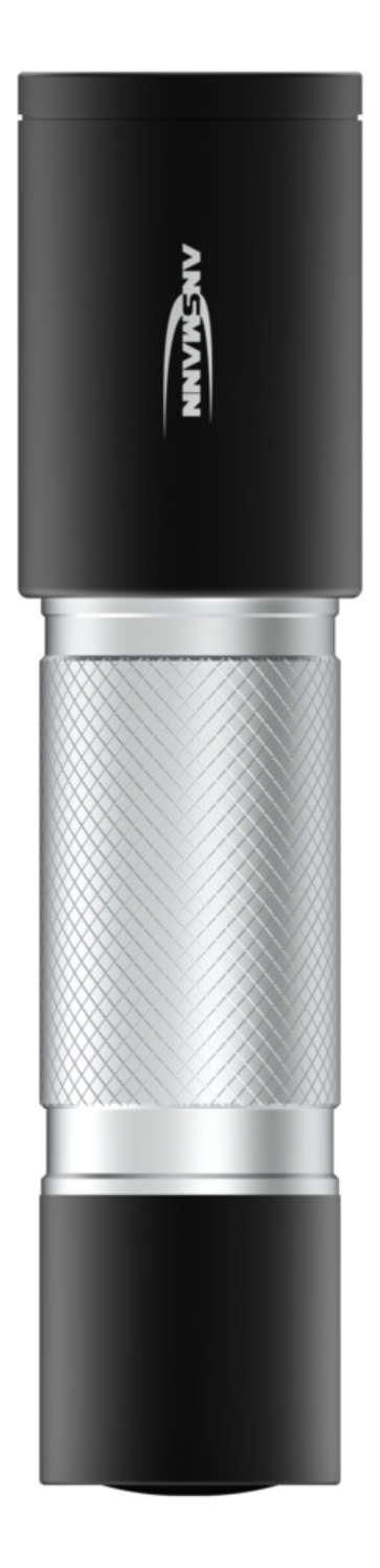 Ansmann 270B Alluminio, Nero Torcia a mano LED
