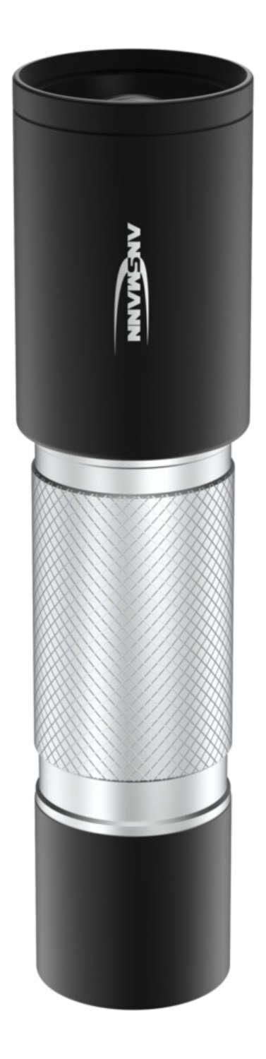 Ansmann 270B Alluminio, Nero Torcia a mano LED