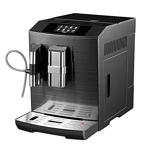 Acopino Modena ONE TOUCH Macchina per Espresso Inox Spazzolato Nero