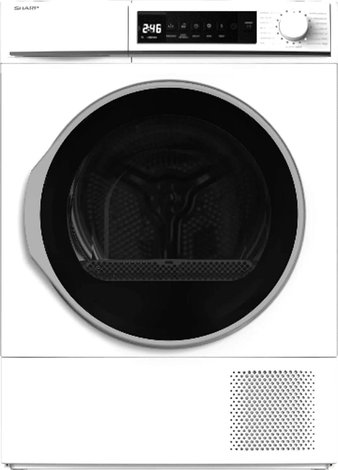 Sharp KD NHB9S7GW21 Asciugabiancheria 9Kg Bianco e Nero