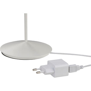 Ab By Abert Logo Lampada da Tavolo Portatile Bianco