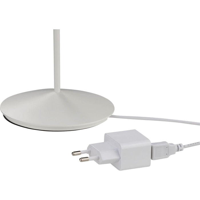 Ab By Abert Logo Lampada da Tavolo Portatile Bianco