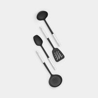 Brabantia 260285 set di utensili da cucina 4 pz Nero, Acciaio satinato