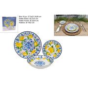 SERVIZIO PIATTI CERAMICA 18pz LIMONI 677735 DS