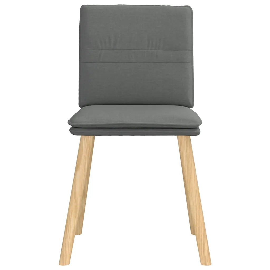 Sedie da Pranzo 6 pz Grigio Scuro in Tessuto 3315626
