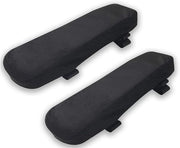 Sostegno per poltrone - Alzabili per poltrone - Elevazione del comfort - Spazzola lavabile - 2 pezzi - Nero