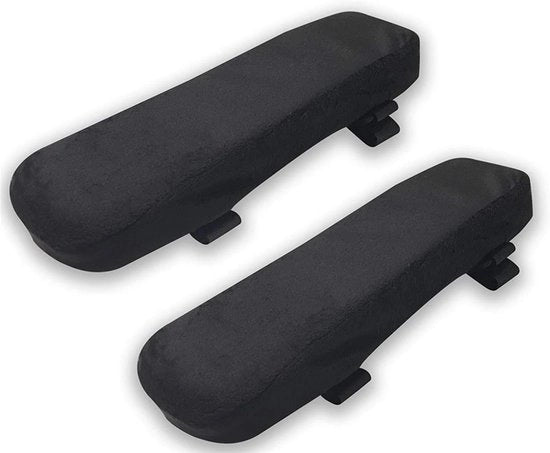Sostegno per poltrone - Alzabili per poltrone - Elevazione del comfort - Spazzola lavabile - 2 pezzi - Nero