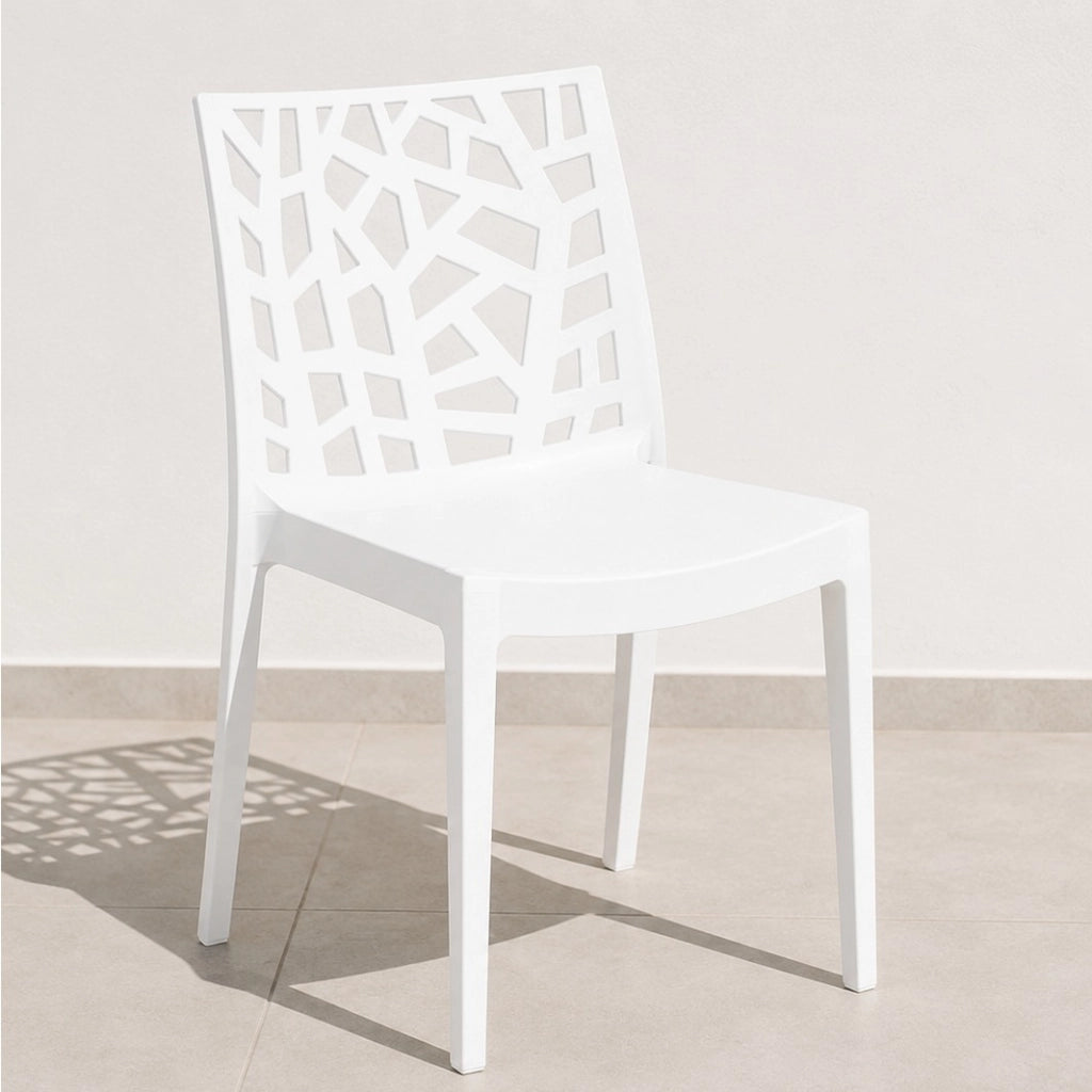 SEDIA MATRIX 47X55XH82CM BIANCA