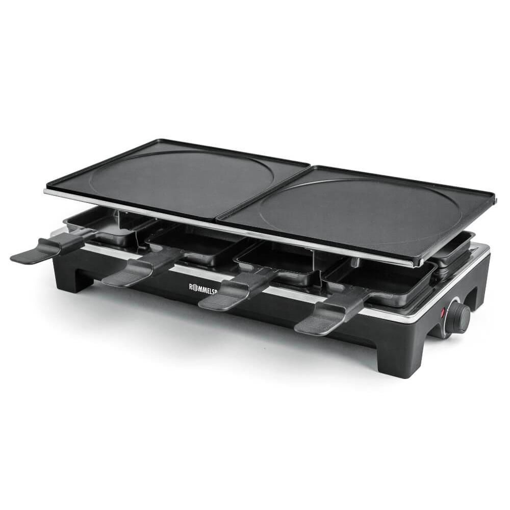 Rommelsbacher RCS 1350 griglia per raclette 8 persona(e) 1350 W Nero, Acciaio inossidabile
