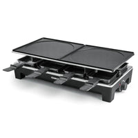 Rommelsbacher RCS 1350 griglia per raclette 8 persona(e) 1350 W Nero, Acciaio inossidabile